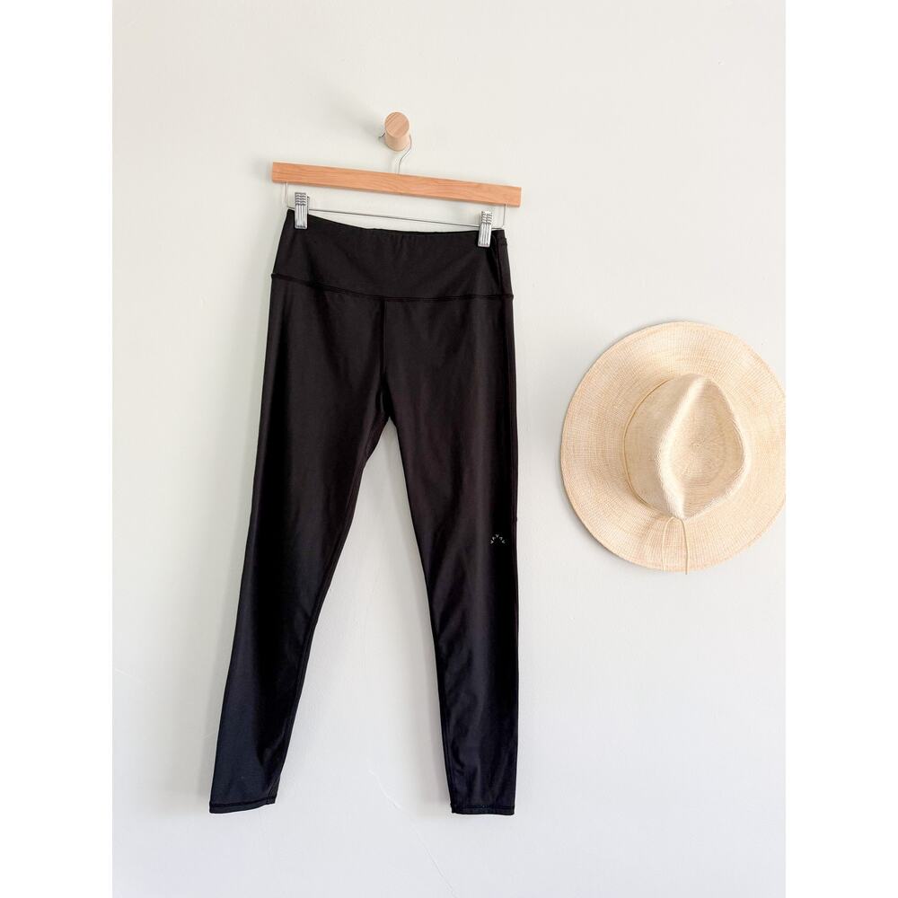 Varley | Black‎ High Rise Leggings Reflective Stripe Athletic Pants | Sz S